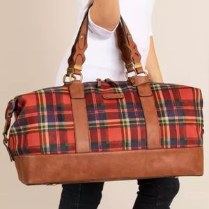 Red Plaid Duffel